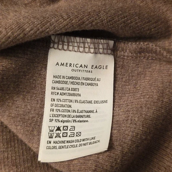 Bundle Of 2 American Eagle Tanks Top in Washed Brown and Chocolate Brown XL - Picture 6 of 9